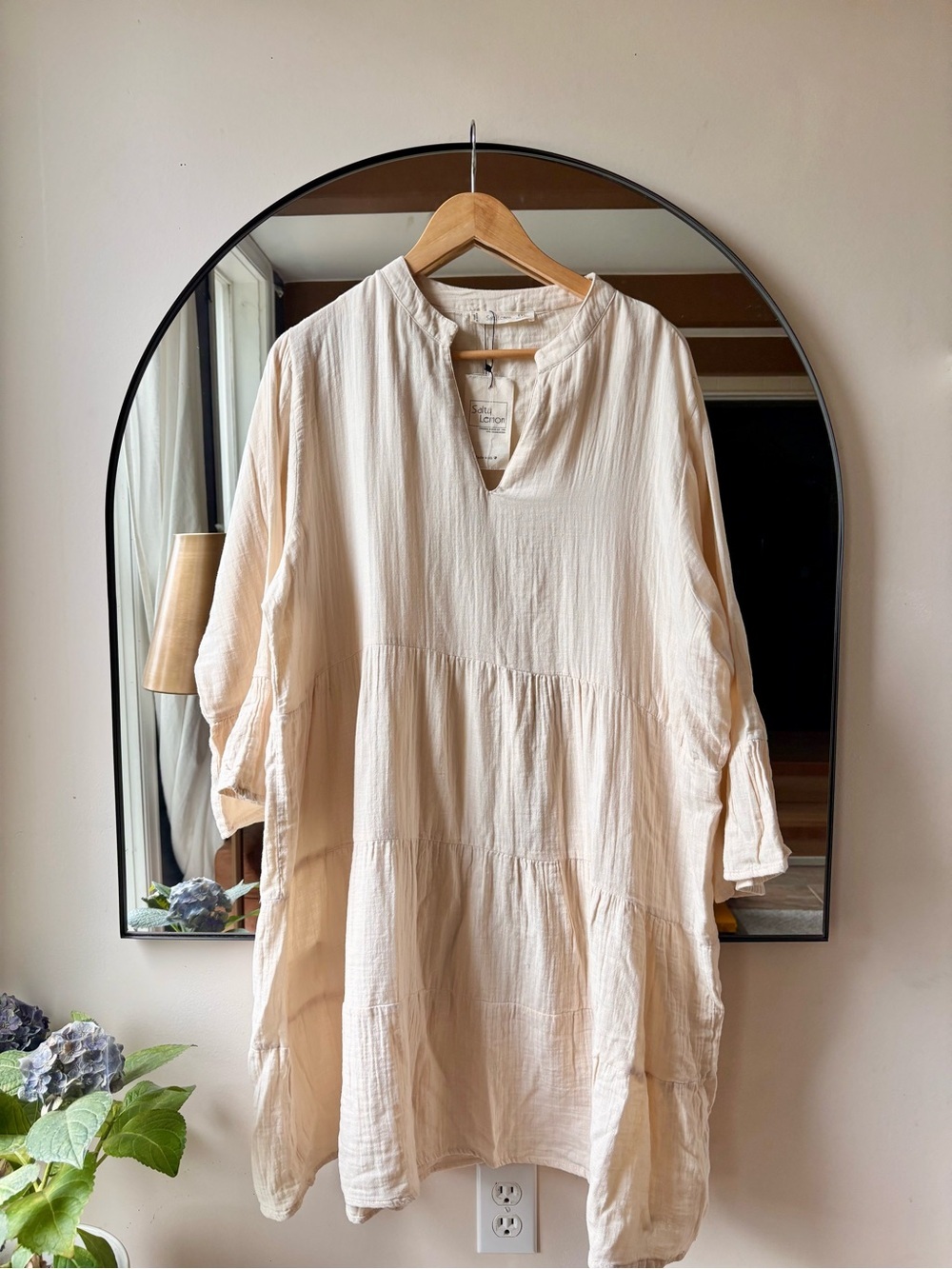 SALTY LEMON | NWT tiered cotton dress | size 1X